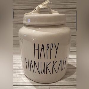 Happy Hanukkah Rae Dunn Cookie Jar (New)